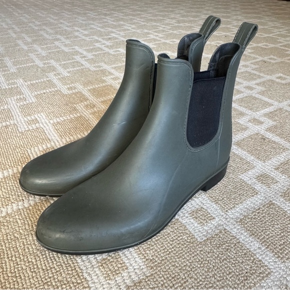 Sam Edelman Chelsea Rain Boots Waterproof Rubber Olive Green Size 9 - Picture 9 of 9